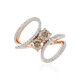 Anello in oro con Diamante Cioccolato I2 (SUHANA)