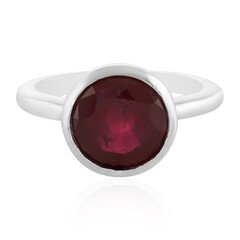 Anello in argento con Rubino del Madagascar