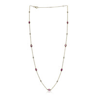 Collana in oro con Rubino Mozambico AAA (CIRARI)