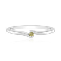 Anello in argento con Diamante Giallo I3