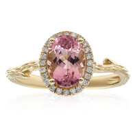 Anello in oro con Tormalina Neon del Congo (Smithsonian)