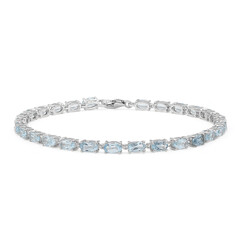 Bracciale in argento con Topazio Blu Cielo