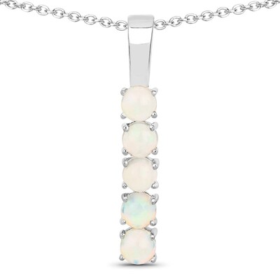 Collana in argento con Opale di Welo
