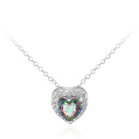 Collana in argento con Quarzo Mistico Verde