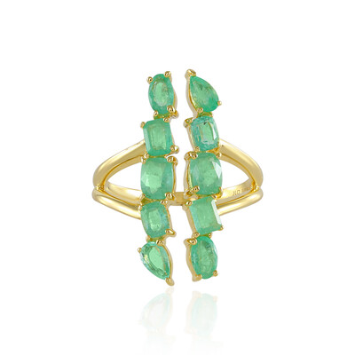 Anello in argento con Smeraldo Russo