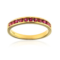 Anello in argento con Spinello Rosso della Birmania