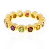 Anello in argento con Granato d’India