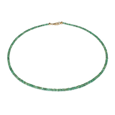 Collana in oro con Smeraldo Zambia