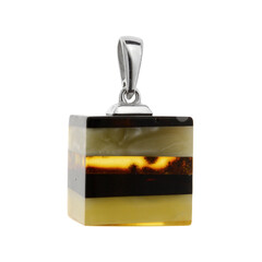 Ciondolo in argento con Ambra Baltica