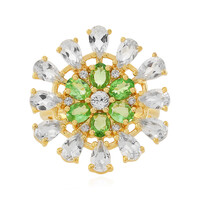 Anello in argento con Topazio Bianco