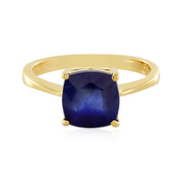 Anello in argento con Zaffiro Blu del Madagascar