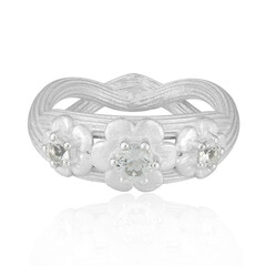 Anello in argento con Topazio Bianco