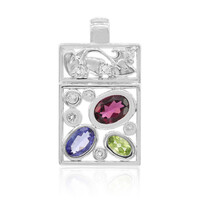 Ciondolo in argento con Rodolite (VIENNA 1903)
