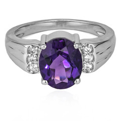 Anello in argento con Ametista Siberiana