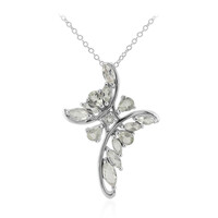 Collana in argento con Ametista Verde