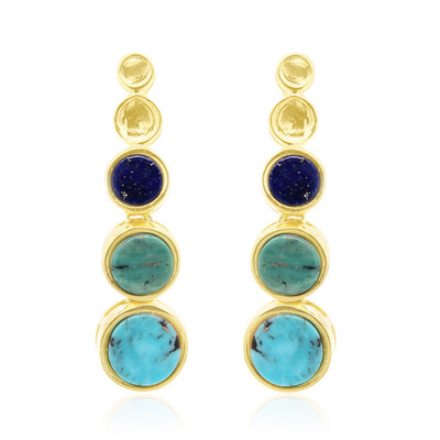 Orecchini in argento con Turchese Kingman (Anne Bever)