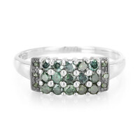 Anello in argento con Diamante Fancy