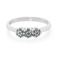 Anello placcato in platino con Diamante Fancy