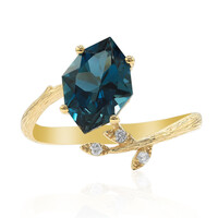Anello in oro con Topazio Blu Londra (Smithsonian)