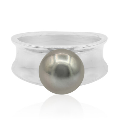 Anello in argento con Perla Tahitiana (TPC)