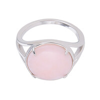 Anello in argento con Opale Pelle d'Angelo