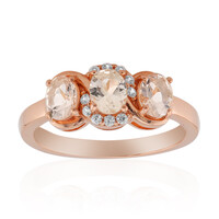 Anello in argento con Morganite