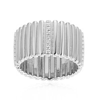 Anello in argento con Topazio Bianco