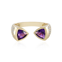 Anello in oro con Ametista Siberiana (de Melo)