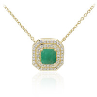 Collana in argento con Smeraldo Brasiliano