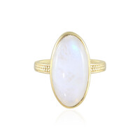 Anello in argento con Pietra di Luna Arcobaleno