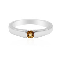 Anello in argento con Scapolite Cognac