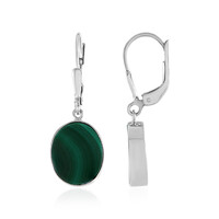 Orecchini in argento con Malachite