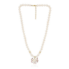 Collana in oro con Perla d'Acqua Dolce Bianca (Michelle Albala)