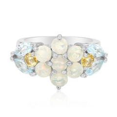 Anello in argento con Topazio Blu Cielo