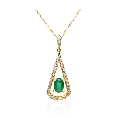 Collana in oro con Smeraldo Zambia AAA (CIRARI)