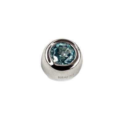 Ciondolo in argento con Zircone Ratanakiri (MONOSONO COLLECTION)
