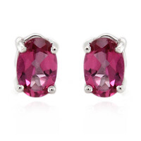 Orecchini in argento con Topazio Rosa