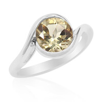 Anello in argento con Labradorite Dorata