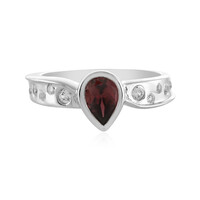 Anello in argento con Zircone Rosso