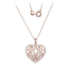 Collana in argento con Topazio Bianco