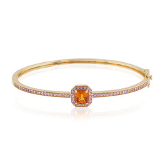 Bracciale in oro con Zaffiro Arancione Ban Ka Cha