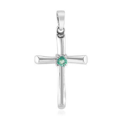 Ciondolo in argento con Smeraldo Russo