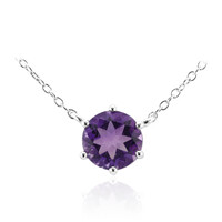 Collana in argento con Ametista Zambiana