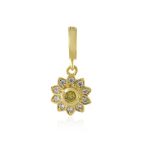 Ciondolo in argento con Diamante Giallo I3
