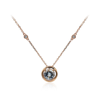 Collana in oro con Acquamarina Brasiliana AAA (CIRARI)
