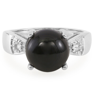 Anello in argento con Psilomelano