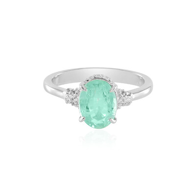 Anello in argento con Smeraldo Colombiano