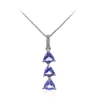 Collana in argento con Tanzanite