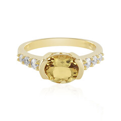 Anello in argento con Berillo Giallo