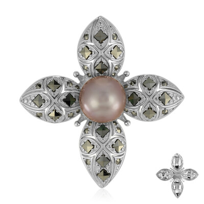 Spilla in argento con Perla Ming (Annette classic)
